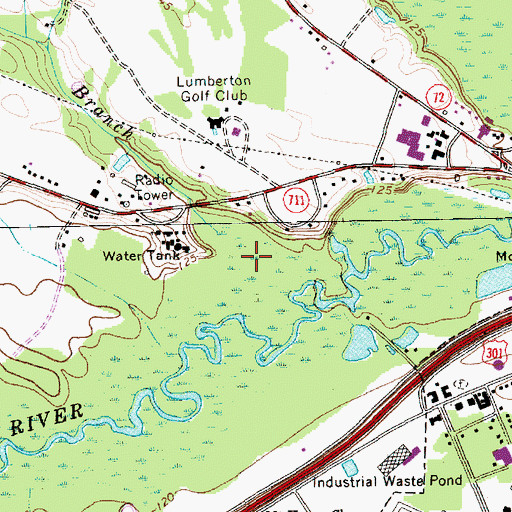 Topographic Map of Jacks Branch, NC