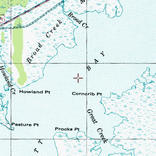 Topographic Map of Jarrett Bay, NC