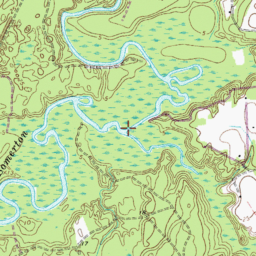 Topographic Map of Jernigan Branch, NC