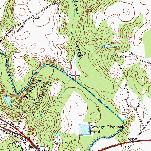 Topographic Map of Jimmies Creek, SC