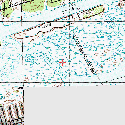 Topographic Map of Jinks Creek, NC