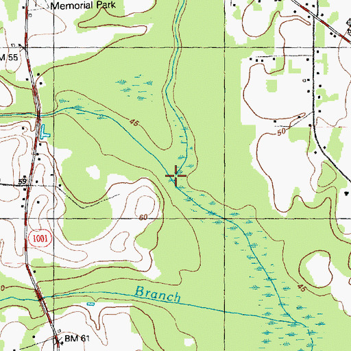 Topographic Map of Jockey Branch, NC