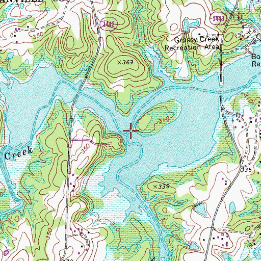 Topographic Map of Johnson Creek, NC