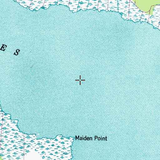 Topographic Map of Jones Bay, NC