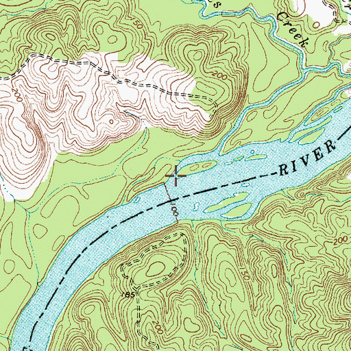 Topographic Map of Jones Creek, NC
