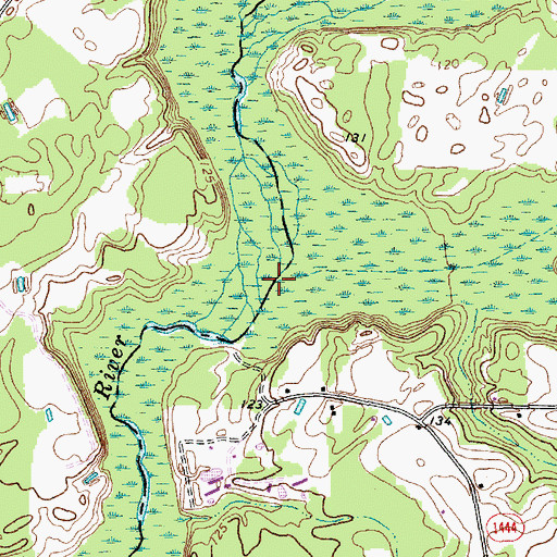 Topographic Map of Jones Swamp, NC