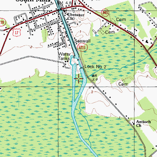Topographic Map of Joyce Creek, NC