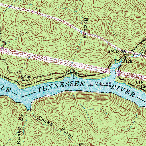 Topographic Map of Judy Branch, NC