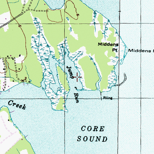 Topographic Map of Jump Run, NC