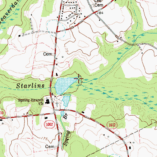 Topographic Map of Jumping Run, NC