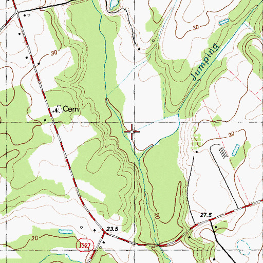 Topographic Map of Jumping Run, NC