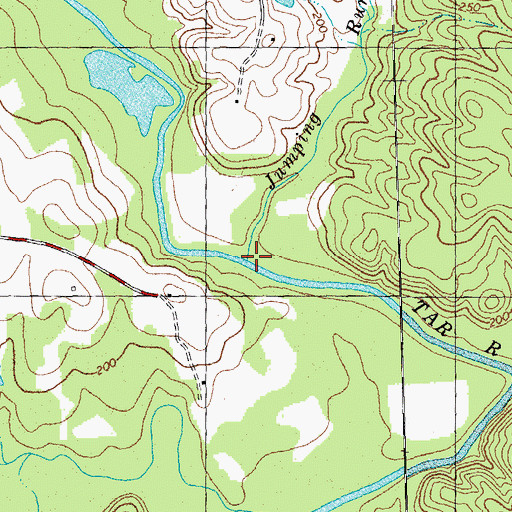 Topographic Map of Jumping Run, NC