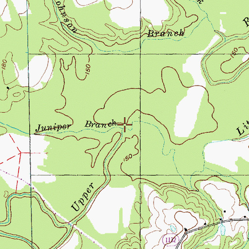 Topographic Map of Juniper Branch, NC