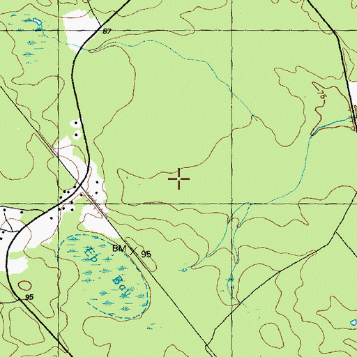 Topographic Map of Keith Bay, NC
