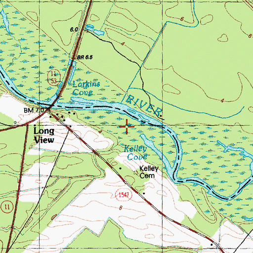 Topographic Map of Kelley Cove, NC