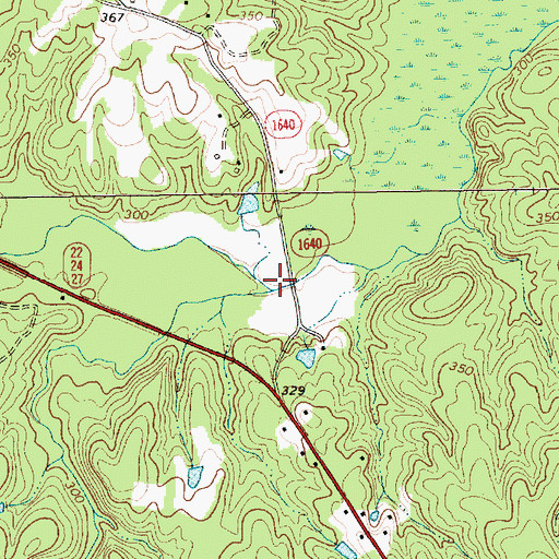Topographic Map of Killets Creek, NC