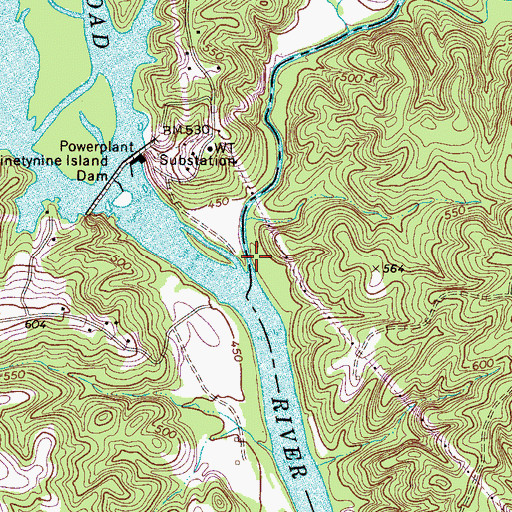 Topographic Map of Kings Creek, SC