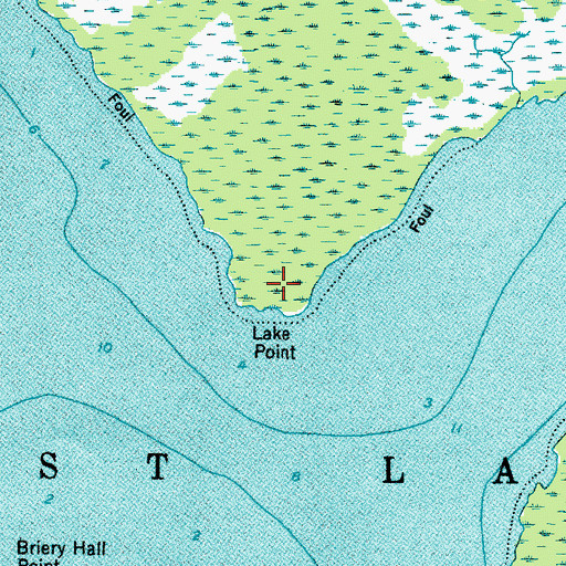 Topographic Map of Lake Point, NC