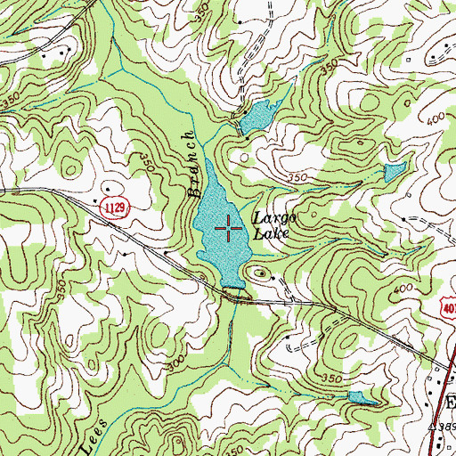 Topographic Map of Largo Lake, NC