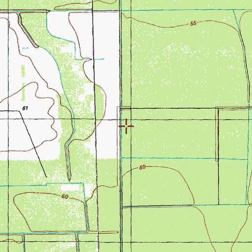 Topographic Map of Lateral Canal E, NC