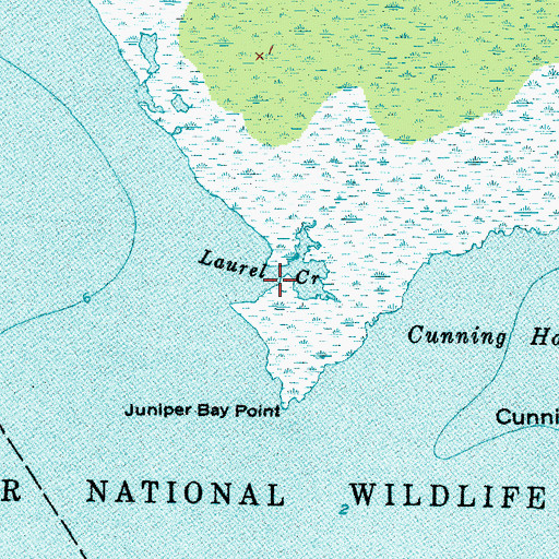 Topographic Map of Laurel Creek, NC