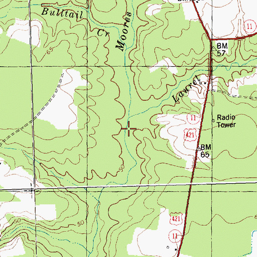 Topographic Map of Laurel Creek, NC