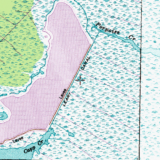 Topographic Map of Leary Canal, NC