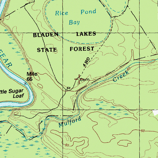 Topographic Map of Lee Cemetery, NC