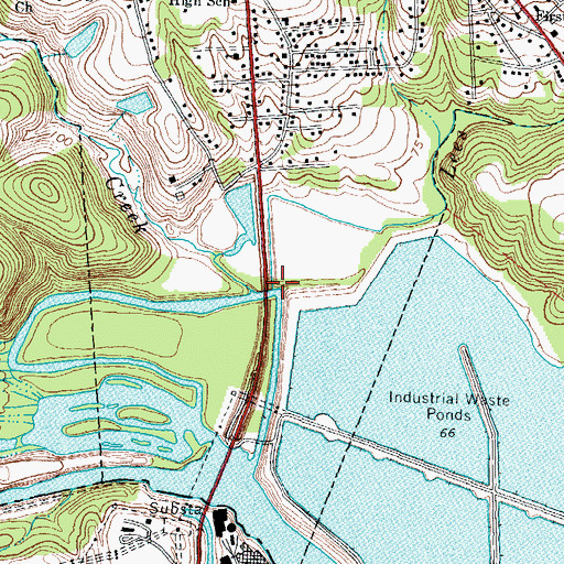 Topographic Map of Lees Creek, NC