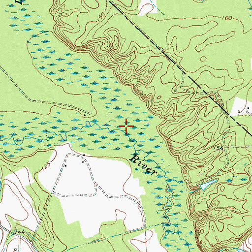Topographic Map of Leith Creek, NC