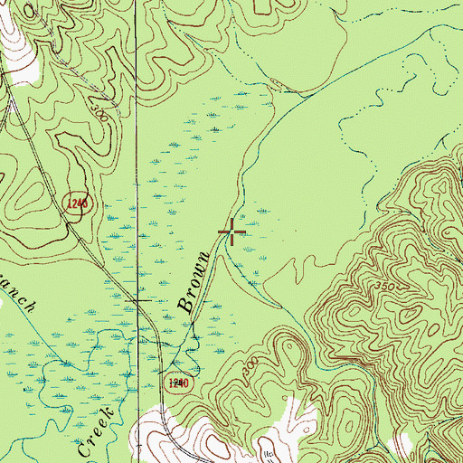 Topographic Map of Lick Creek, NC