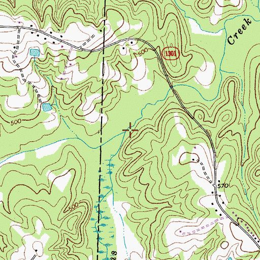 Topographic Map of Lick Fork, NC