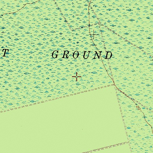 Topographic Map of Light Ground Pocosin, NC