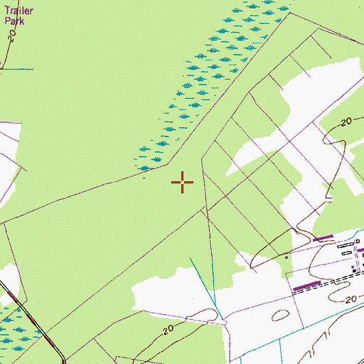 Topographic Map of Light Swamp, NC