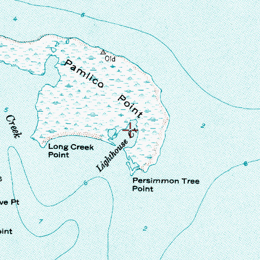 Topographic Map of Lighthouse Creek, NC