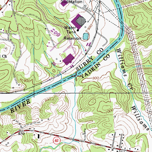 Topographic Map of Lineberry Creek, NC