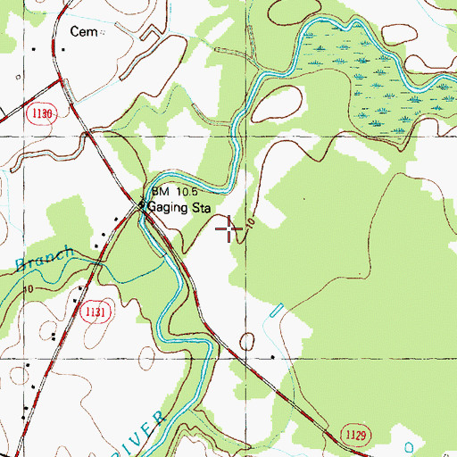Topographic Map of Little Chinquapin Branch, NC