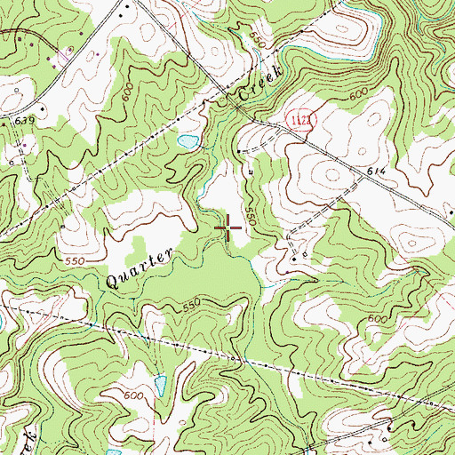 Topographic Map of Little Creek, NC