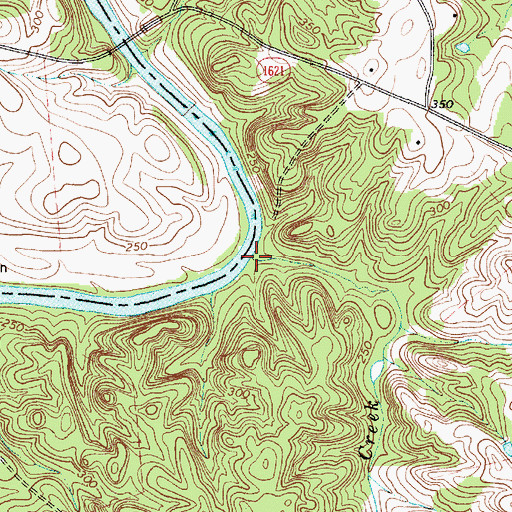 Topographic Map of Little Creek, NC