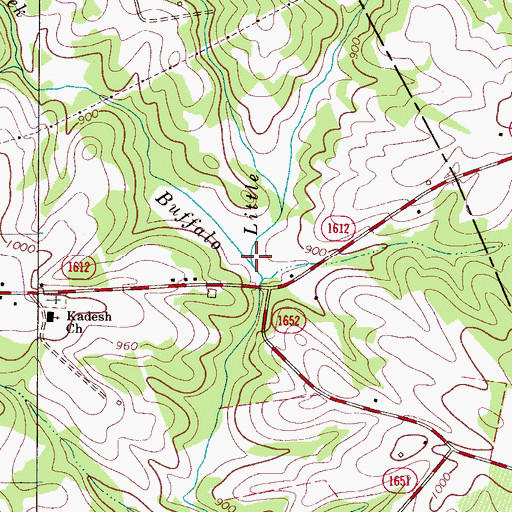 Topographic Map of Little Creek, NC