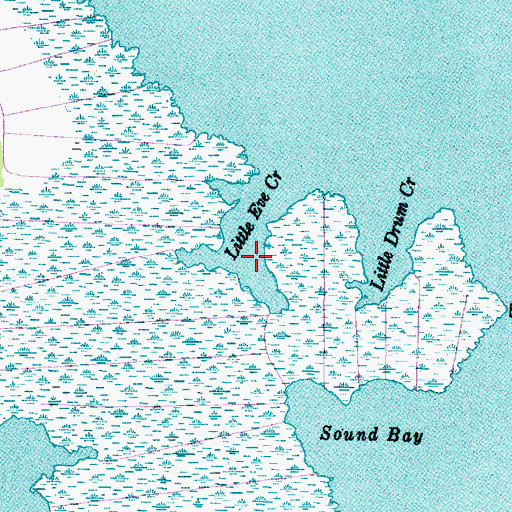 Topographic Map of Little Eve Creek, NC