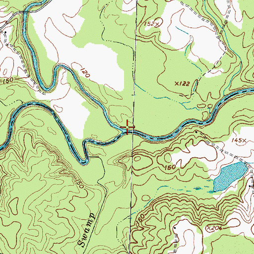 Topographic Map of Little Fishing Creek, NC