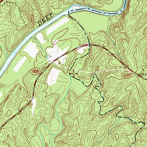 Topographic Map of Little Governors Creek, NC