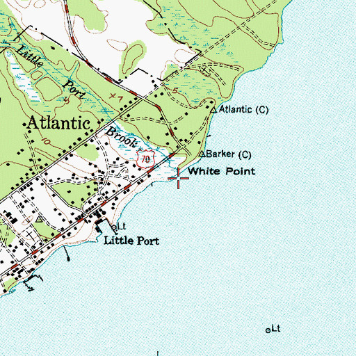 Topographic Map of Little Port Brook, NC