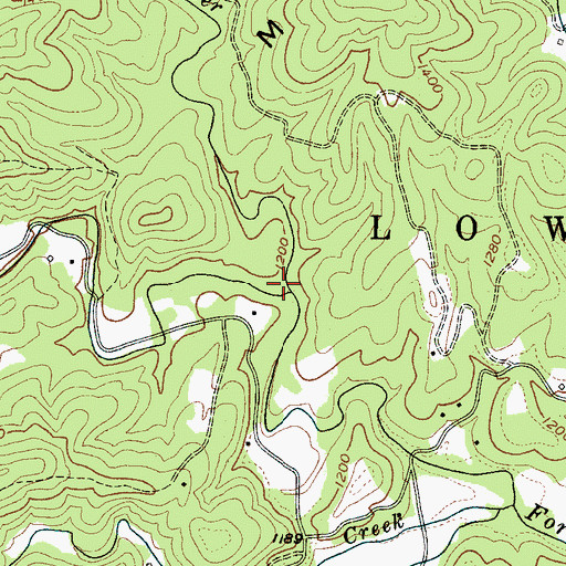 Topographic Map of Little River, NC
