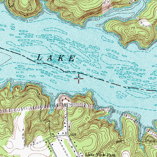 Topographic Map of Little River, NC