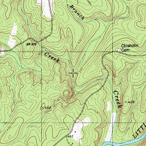 Topographic Map of Little Rocky Creek, NC