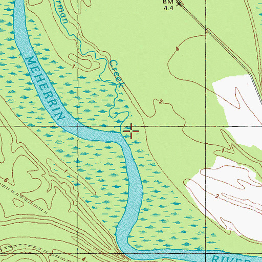 Topographic Map of Liverman Creek, NC