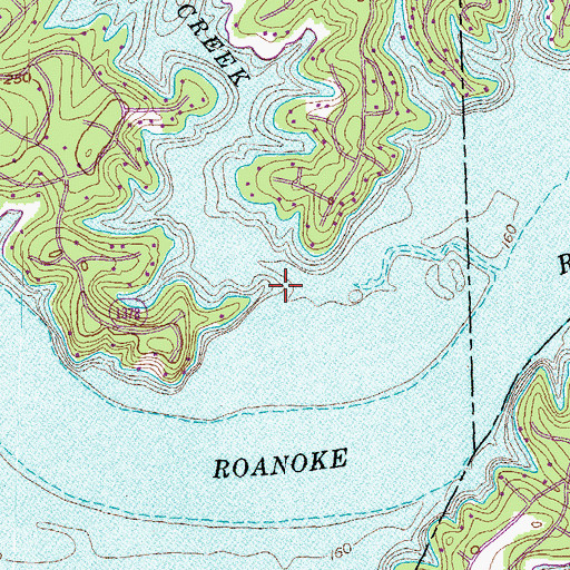Topographic Map of Lizard Creek, NC