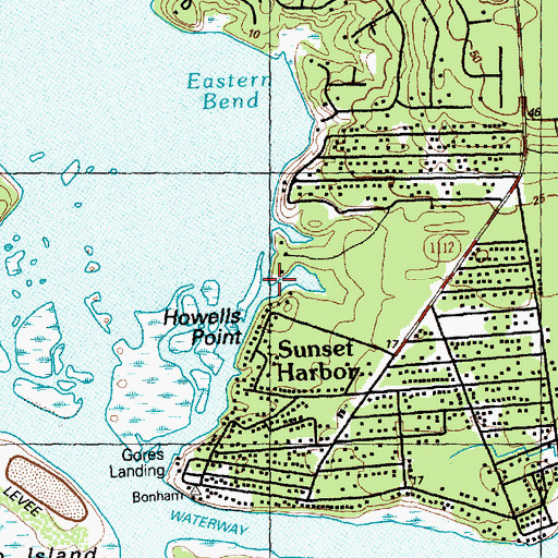 Topographic Map of Lockwoods Creek, NC